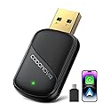 Mini Wireless CarPlay Adapter for Apple iPhone - Wired to Wireless Converter, 5GHz WiFi Zero-Lag Dongle, Stable Auto-Connect, Gold-Plated USB-A/C