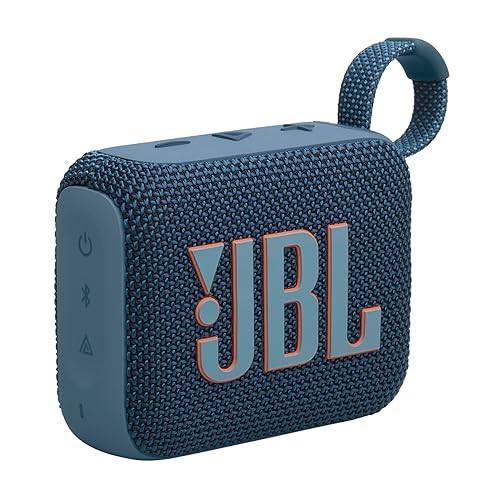 JBL Go 4 - Ultra-Portable, Waterproof and Dustproof Bluetooth Speaker, Big JBL Pro Sound with Punchy bass, 7-Hour Built-in Battery, Made in Part
