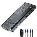 8K@60Hz HDMI+DP KVM Switch with 4-Port USB 3.0 Hub Dual HDMI Monitor KVM Switch for 2 Computers Supports Extended/Copy Mode, Keyboard & Mouse Sharing
