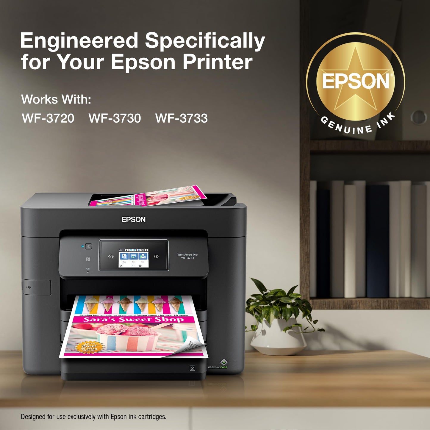 EPSON 702 DURABrite Ultra Ink Standard Capacity Magenta Cartridge (T702320-S) Works with WorkForce Pro WF-3720, 3730, 3733 (Pack of 1)