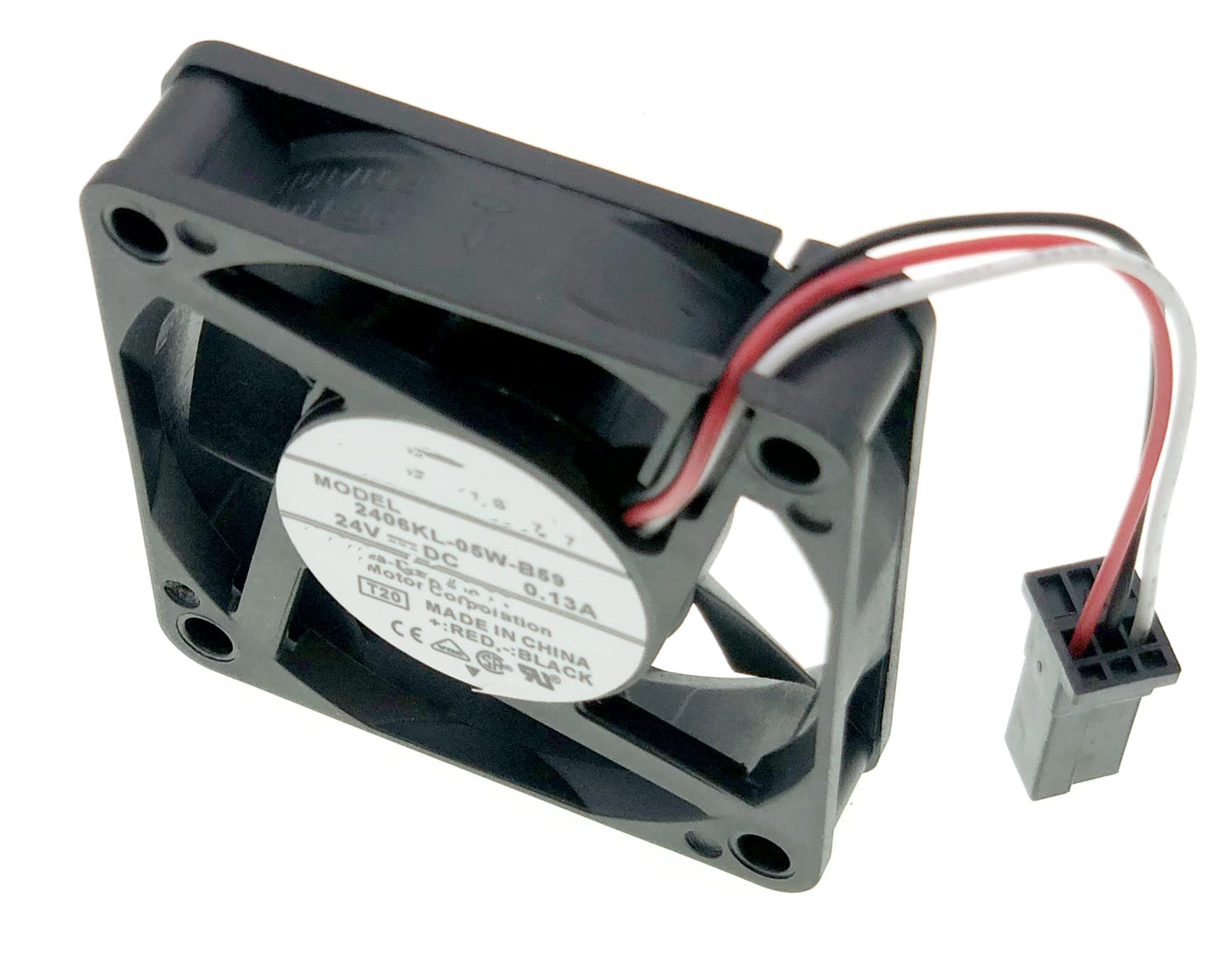 New System Cooling fan Compatible with Fanuc 2406KL-05W-B59 DC 24V 0.13A 3.12W 6CM 4600 RPM Size: 60×60×15mm.