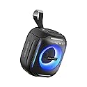 Dolphin S10 Water Resistant Portable Bluetooth Speaker with LED Lights, 5W Output, IPX5, 6-Hour Playtime, Compact Design, for Outdoor, Travel, Beach