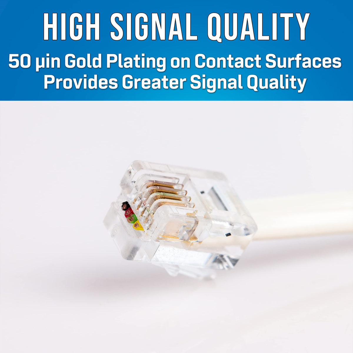Jonard Tools RJ11-100 CAT3 RJ11 Pass-Through Connectors