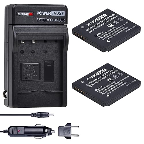 PowerTrust DMW-BCK7 Battery and Charger Kits for Panasonic DMWBCK7 DMC-SZ02, DMC-SZ1, DMC-SZ5, DMC-SZ7, DMC-TS20, DMC-TS25, DMW-BCK7PP, DMW-BCK7E