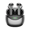 TELKRO Digital Pro 4 Wireless Earbuds, Bluetooth 5.4, Hi-Fi Stereo Sound, Long Battery Life, Hands-Free Calling, Dual LED Display, USB-C Fast