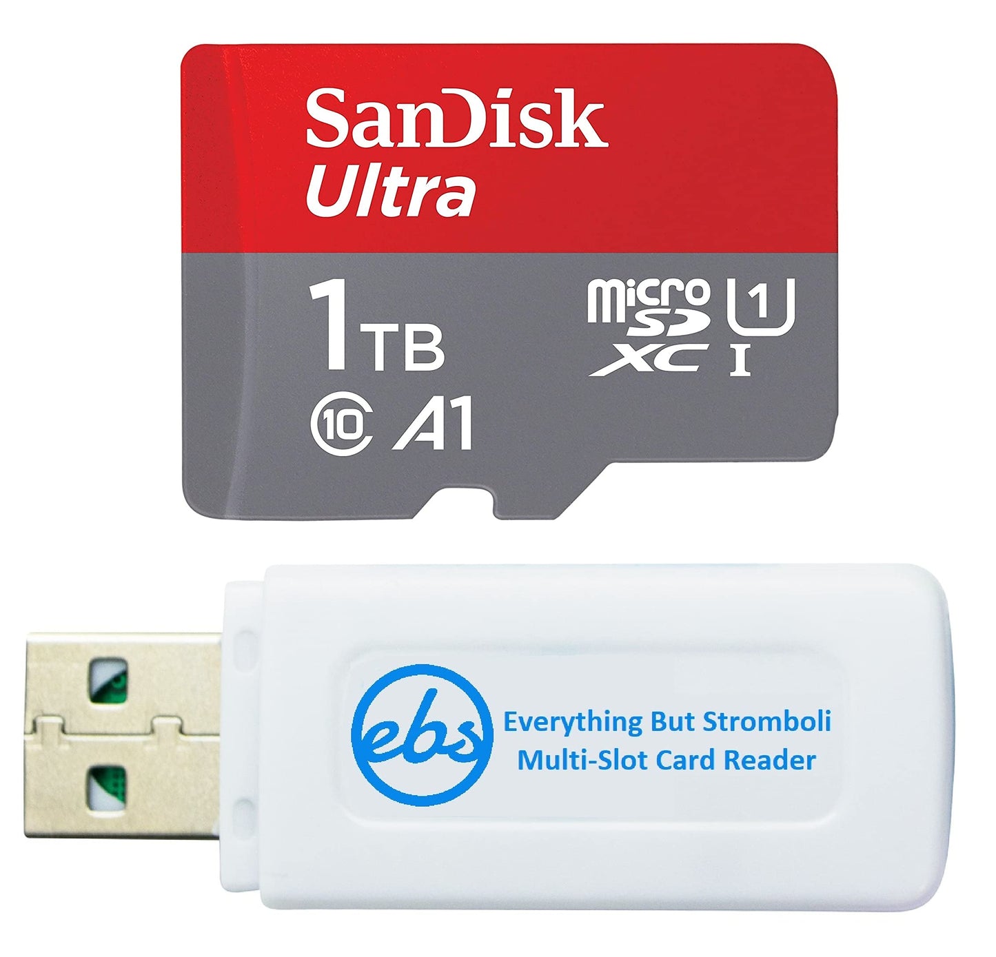 SanDisk 1TB Ultra Micro SD Card for Motorola Cell Phone Works with Moto E 2020, Moto E7, Moto G Power, Edge+ (SDSQUA4-1T00-GN6MN) Bundle with (1)