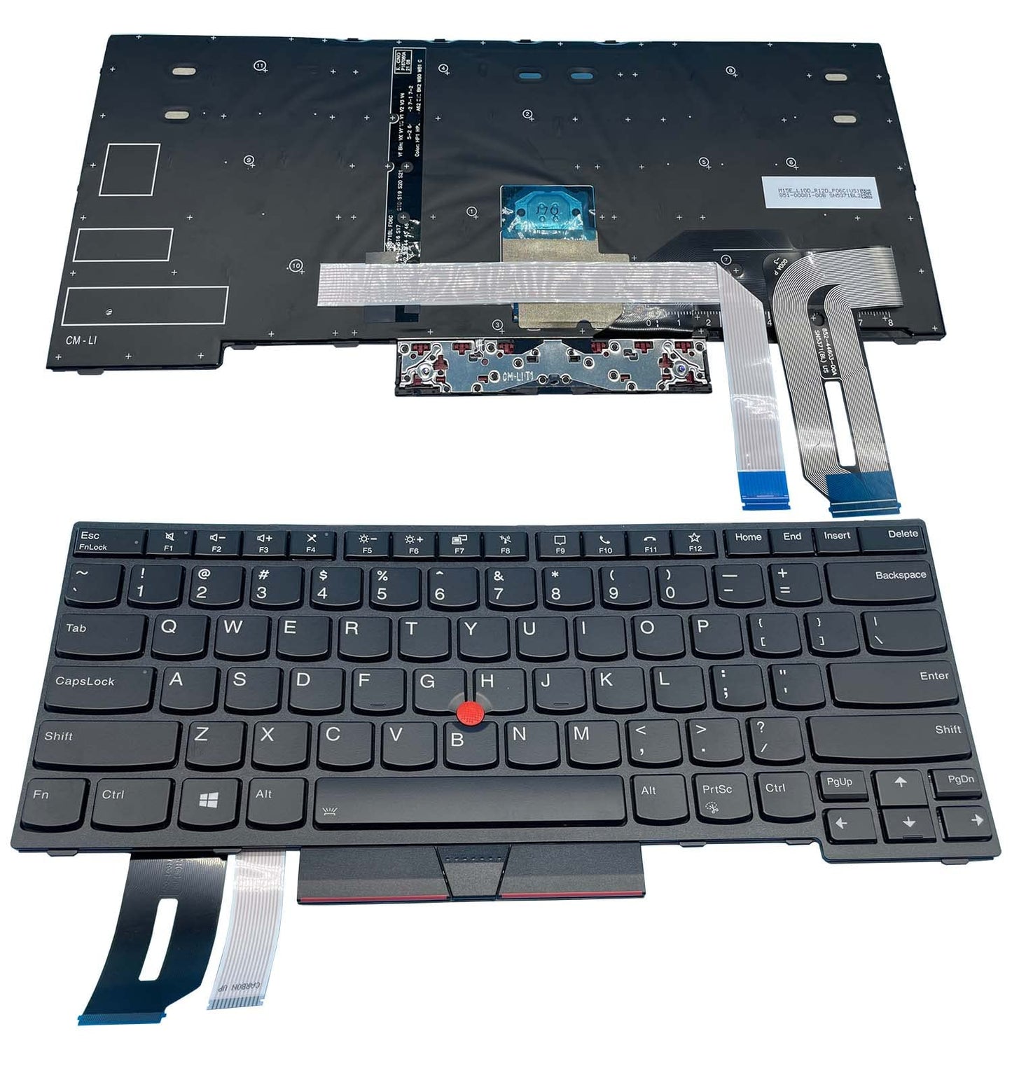 Replacement Keyboard for Lenovo ThinkPad - T14 Gen1 T14 Gen2 P14S Gen1 P14s Gen2 Not Fit for E480 Laptop Keyboard with Backlit & Trackpoint