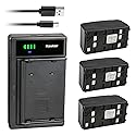 Kastar 3-Pack Battery and Smart USB Charger Replacement for Energizer CCM2460 CCM-4060M CCM5260M CM2560-C ER-C5160 ERC5160, Lenmar NMP41, Polaroid