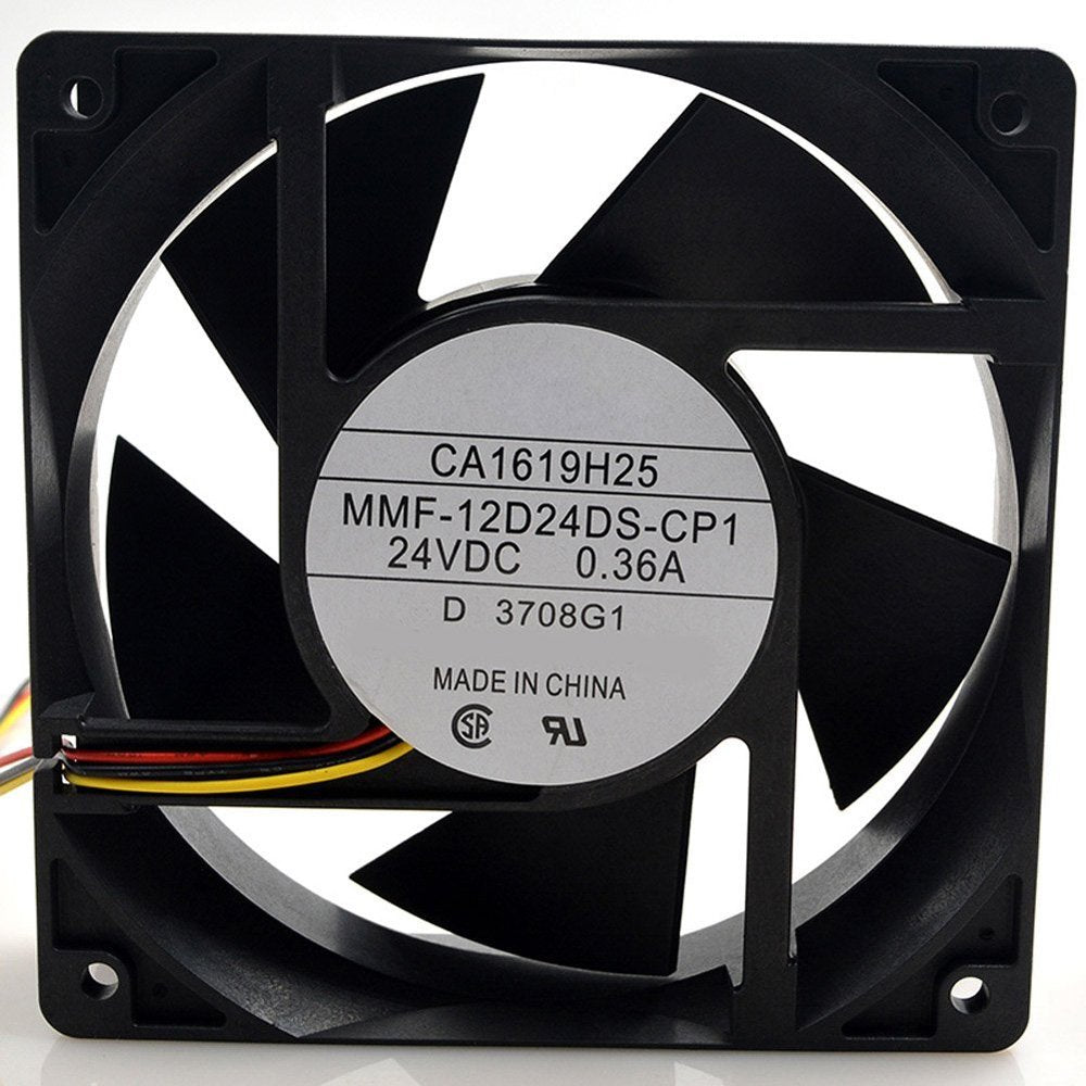 MMF-12D24DS-CP1 CA1619H25 DC 24V 0.36A 3wire 3Pin Connector 120X120X38mm Server Square Cooling Fan