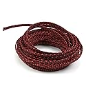 Othmro Length 10m/32.8ft Width 6mm/0.24in PET Expandable Braid Cable Sleeving Flexible Wire Mesh Sleeve Black Red from Pets Chewing