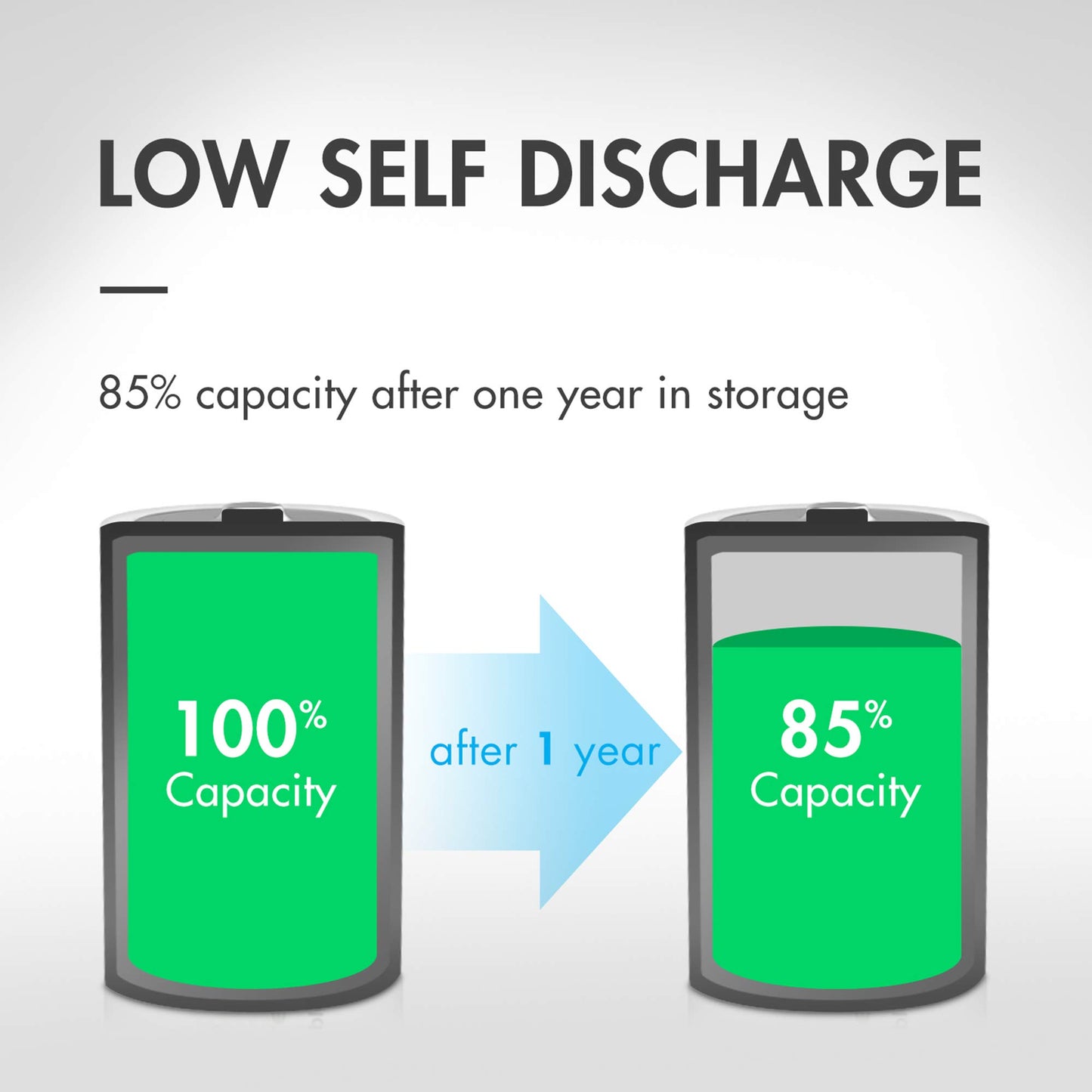 Tenergy Centura AAA NIMH Rechargeable Battery, 800mAh Low Self-Discharge Triple A Battery, 12 Pack