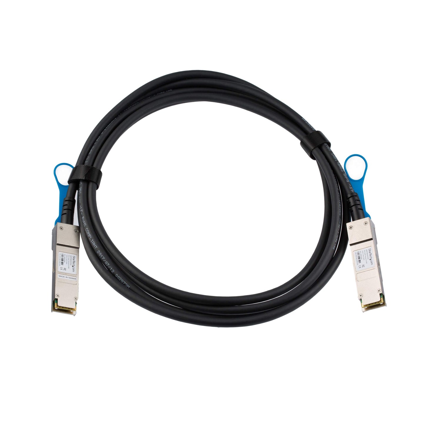 StarTech.com MSA Uncoded Compatible 3m 40G QSFP+ to QSFP+ Direct Attach Breakout Cable Twinax - 40 GbE QSFP+ Copper DAC 40 Gbps Low Power Passive