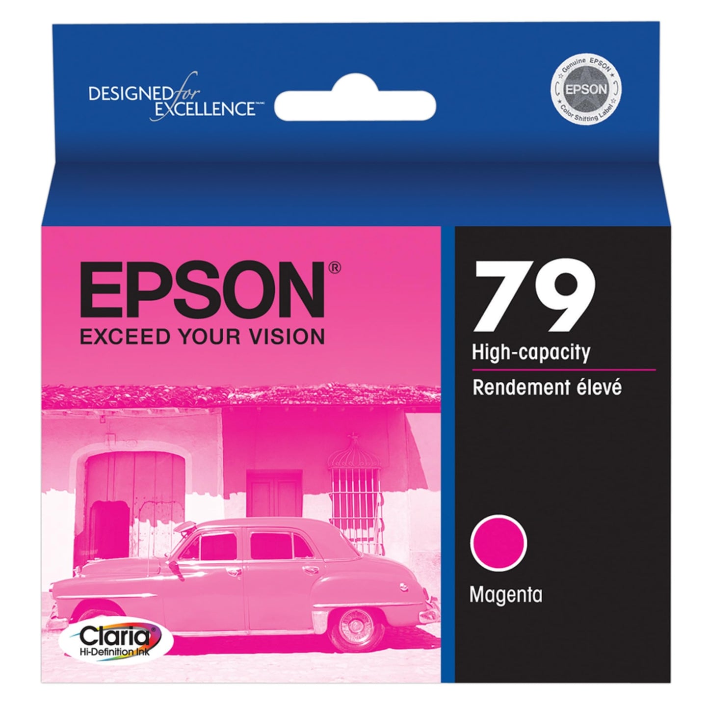 Epson 79 Claria Hi-Definition Ink Standard Capacity Magenta Cartridge (T079320) Works with Artisan 1430, Stylus Photo 1400
