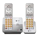 AT&T EL51203 DECT 6.0 2-Handset Cordless Phone - Full Duplex Handset Speakerphone, Caller ID/Call Waiting, Backlit Keypad & Display, Intercom, ECO