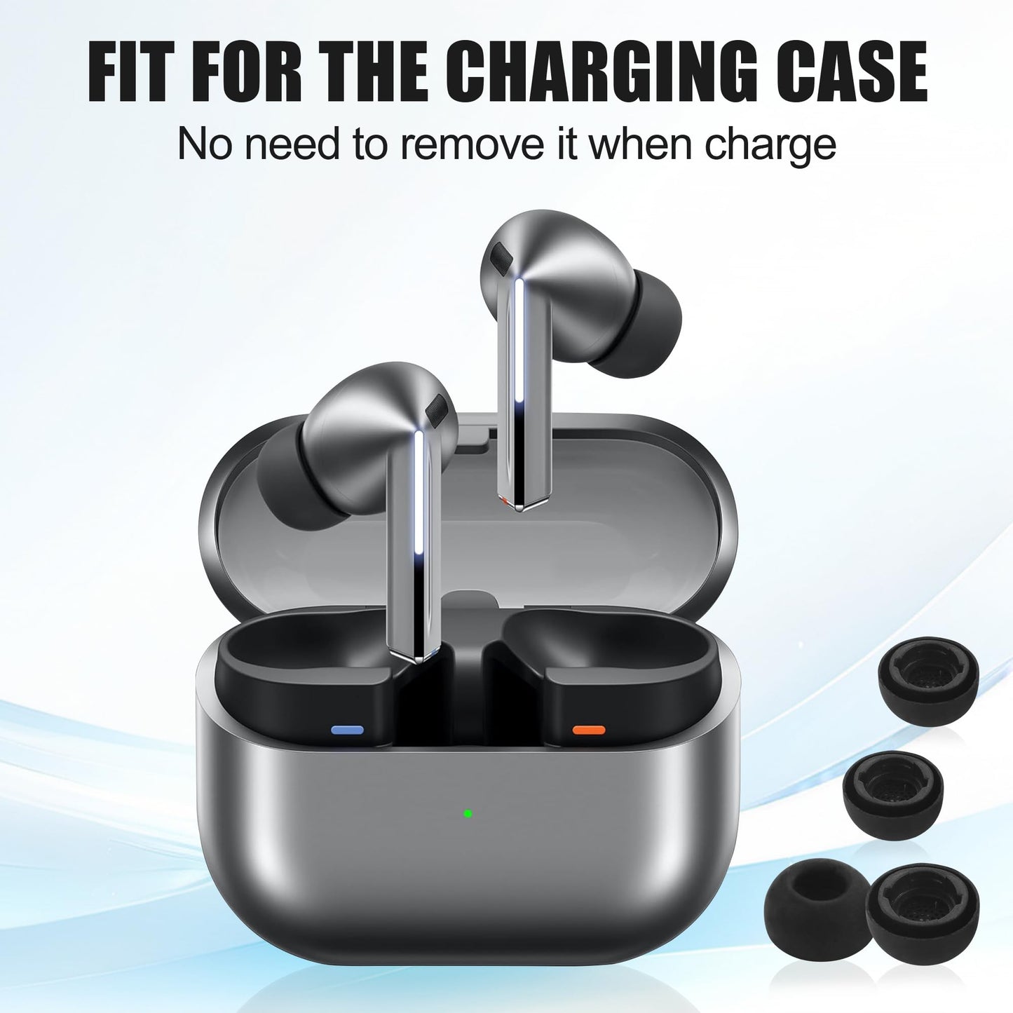 Ear Tips for Galaxy Buds 3 Pro - Silicone Earbuds for Samsung Buds Pro 3, Compatible with Samsung Galaxy Buds Pro Replacement Accessories, L/M/S (3