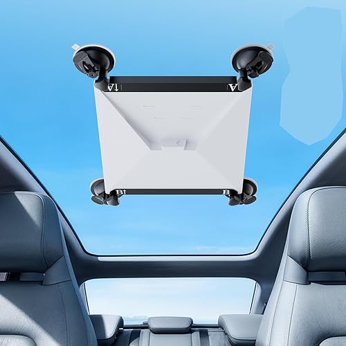 vutnuny Starlink Mini Mount, Starlink Mini Suction Cup Mount for Car Windows & Sunroofs, Secure Mounting Kit with 2 Spare Cups & Anti-Slip