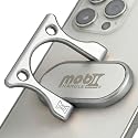 Mobi Handle: Patented 3-Finger Phone Grip & Stand - Comfortable & Secure Loop Holder for iPhone & Android - Ultra-Slim Zinc Alloy - Magnetic Mount