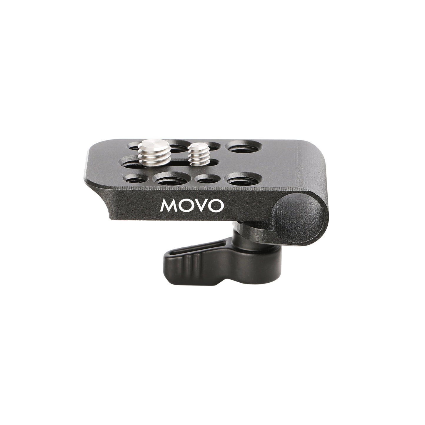 Movo CAB1000 15mm Modular Rod Clamp Adapter - Mounts Cameras, Monitors, Recorders to Rigs with Multiple 1/4" and 3/8" Male/Female Mounting Threads (2