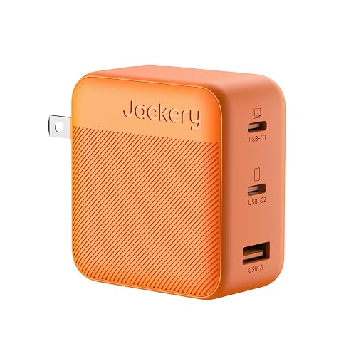 Jackery 102W GaN 3-Port Fast Charger, Dual 100W USB-C & 18W USB-A Ports, Quick Charging with PD3.0, PPS, QC4.0, Compatible with Jackery Explorer
