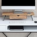 Anji Mountain Monitor Stand - Desktop Organizer & Laptop Riser, Ergonomic Monitor Riser, Space-Saving Monitor Stand for Desk, Durable Construction