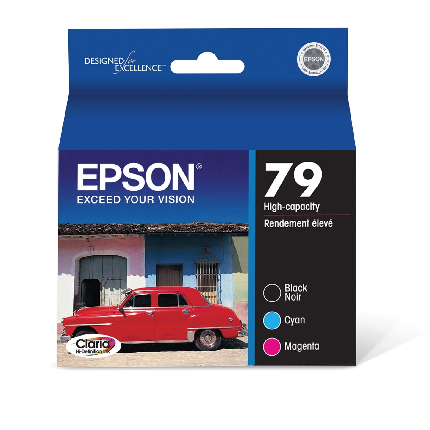 Epson 79 Claria Hi-Definition Ink Standard Capacity 3 Color Cartridge Combo Pack (T079920-S) Works with Artisan 1430, Stylus Photo 1400