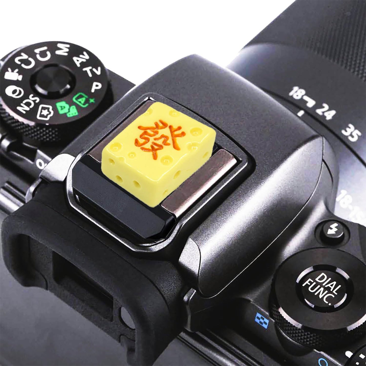 Camera Hot Shoe Cover, Cute Hot Shoe Cap, Hot Shoe Protector Compatible with Sony Fujifilm Fuji Canon Nikon Pentax Leical Panasonic (2pcs Mahjong)