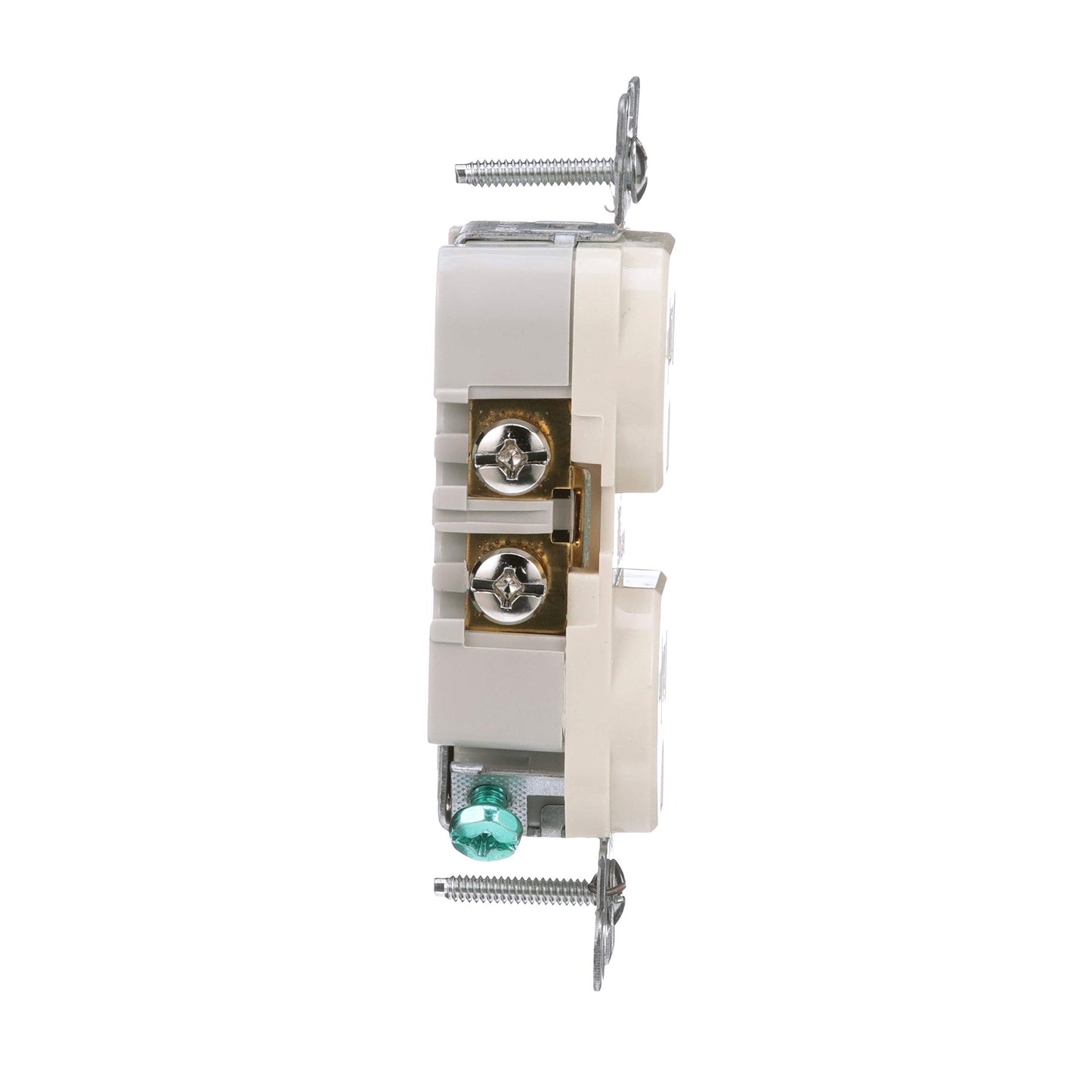 Eaton TRBR20LABXSP 20-Amp 3-Wire 125-Volt Tamper Resistant Commercial Grade Duplex Receptacle 2-Pole, Light Almond