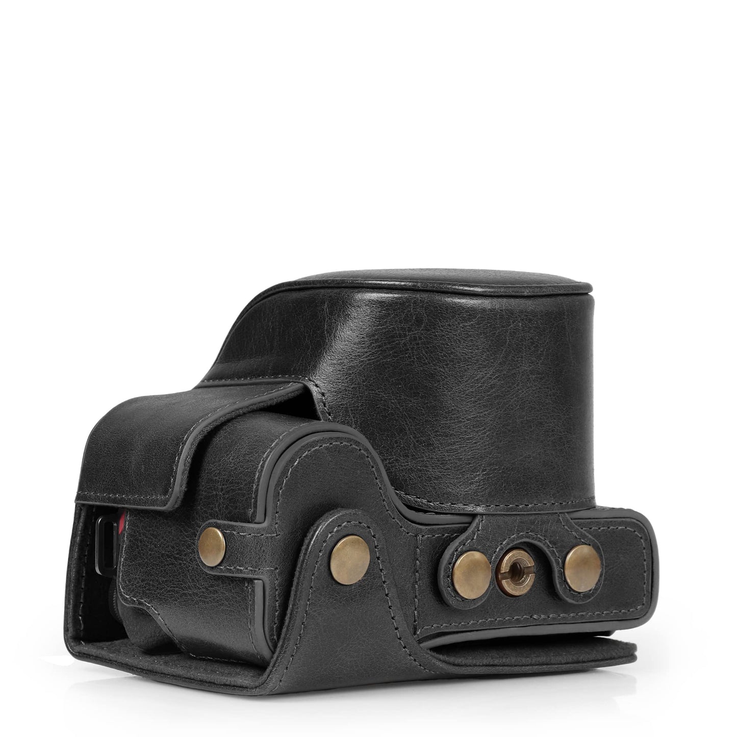 MegaGear Ever Ready Genuine Leather Camera Case Compatible with Nikon Z30 (16-50mm)(Black)