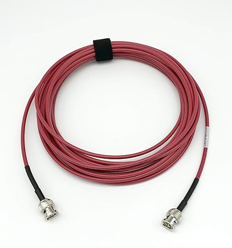 AV-Cables 12G 4K HD SDI BNC - BNC Cable 4855R Mini RG59 (25ft, Red)