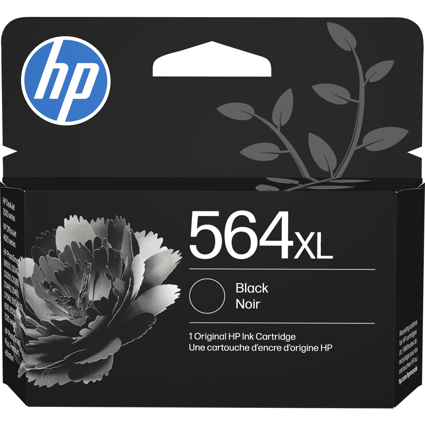 HP 564XL Black High-Yield Ink | Works with DeskJet 3500; OfficeJet 4620; PhotoSmart B8550, C6300, D5400, D7560, 5510, 5520, 6510, 6520, 7510, 7520