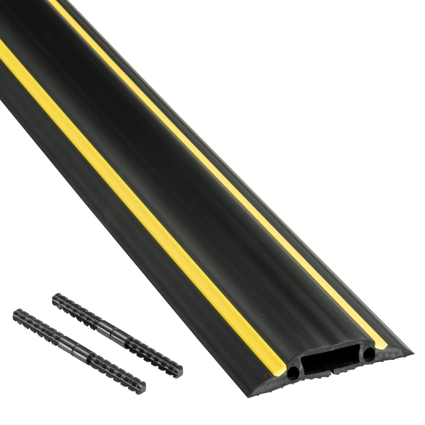 D-Line 30ft Floor Cord Cover, Made in USA Linkable Cable Protector, Hide Extension Cords, Protect Cords, Prevent Cable Trips, Cord Hider, Heavy Duty