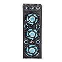 QFX SBX-412300BT TWS Bluetooth Triple 12” Woofer Triple 1” Tweeter Recording High-Performance PA Cabinet Speaker with 10-Band Graphic EQ, 2 Microphone
