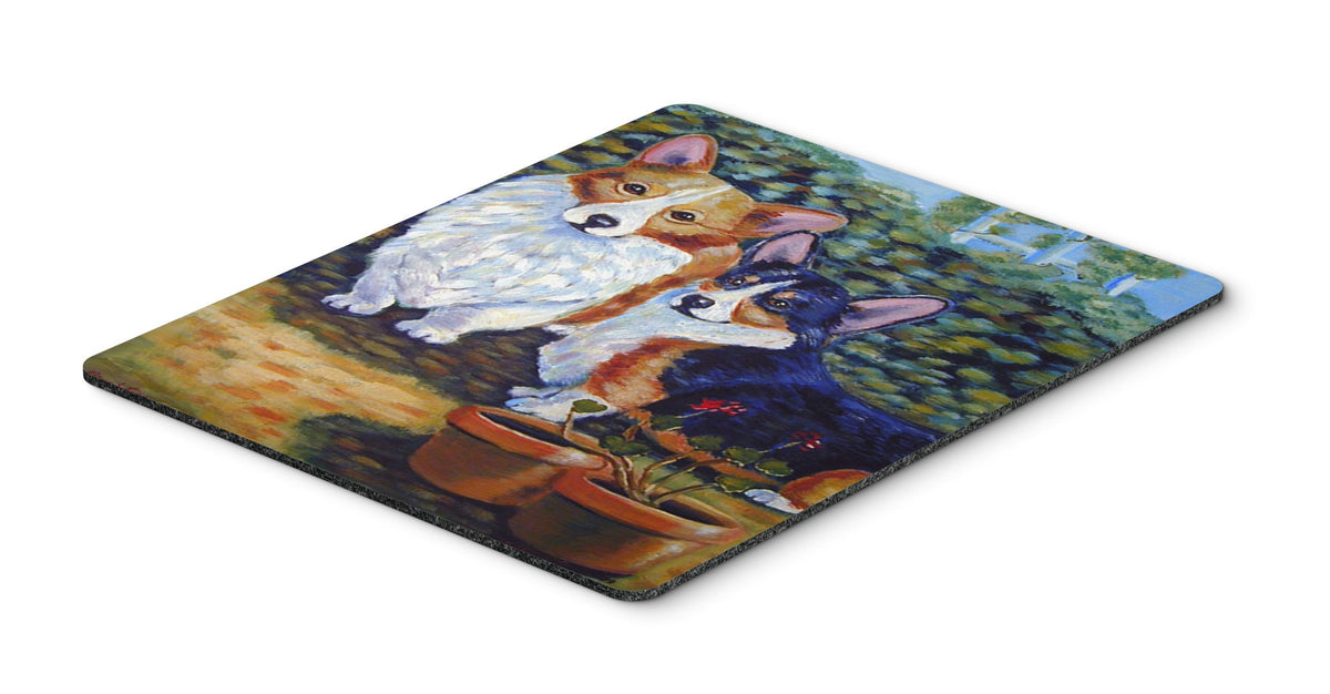 Caroline's Treasures 7094MP Cardigan and Pembroke Corgi Mouse Pad, Hot Pad or Trivet for Home Office Gaming Working Computers Laptop Mouse