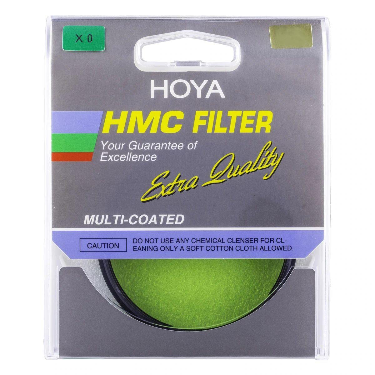 HOYA HMC X0 62mm Lens Filter (Yellow-Green) - Contrast Enhancing Camera Filter for B&W Photography with Slim Black Aluminum Frame, 6-Layer HMC