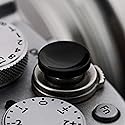 Soft Shutter Release Button (2 Pack/Black) High-end Concave Camera Shutter Button