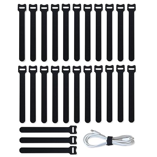 100PCS Reusable Cable Ties, Multi-Purpose Cables Management for Electrical Charging Cords, Wire Ties, Cord Ties, Cable Straps, Adjustable, Heavy Duty