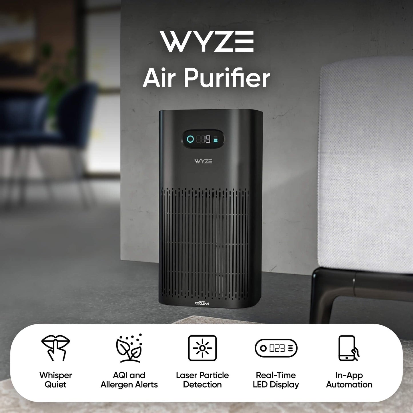 Wyze Smart Air Purifier With Wildfire Filter (Special)