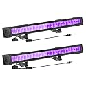 2-Pack Black Light LED Black Light Bars, IP65 Waterproof Black Lights, Glow-in-The-Dark Party Lights for Blacklight Parties, bedrooms, Body Paint