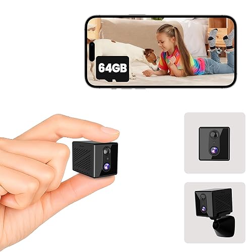 javiscam 4K Security Camera with 64GB SD Card, Battery Powered Security Cam, 100-Day Standby, AI Human Detection, Night Vision, Real-Time Alert, Baby