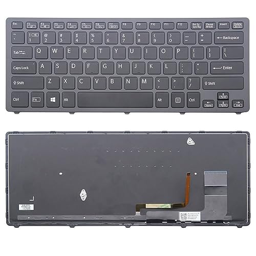 wangpeng® New US Black Backlit Laptop Keyboard for Sony SVF14NA1U SVF14NA1EL Series Laptop