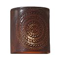 Irvin's Tinware Chisel Sconce Light in Rustic Tin
