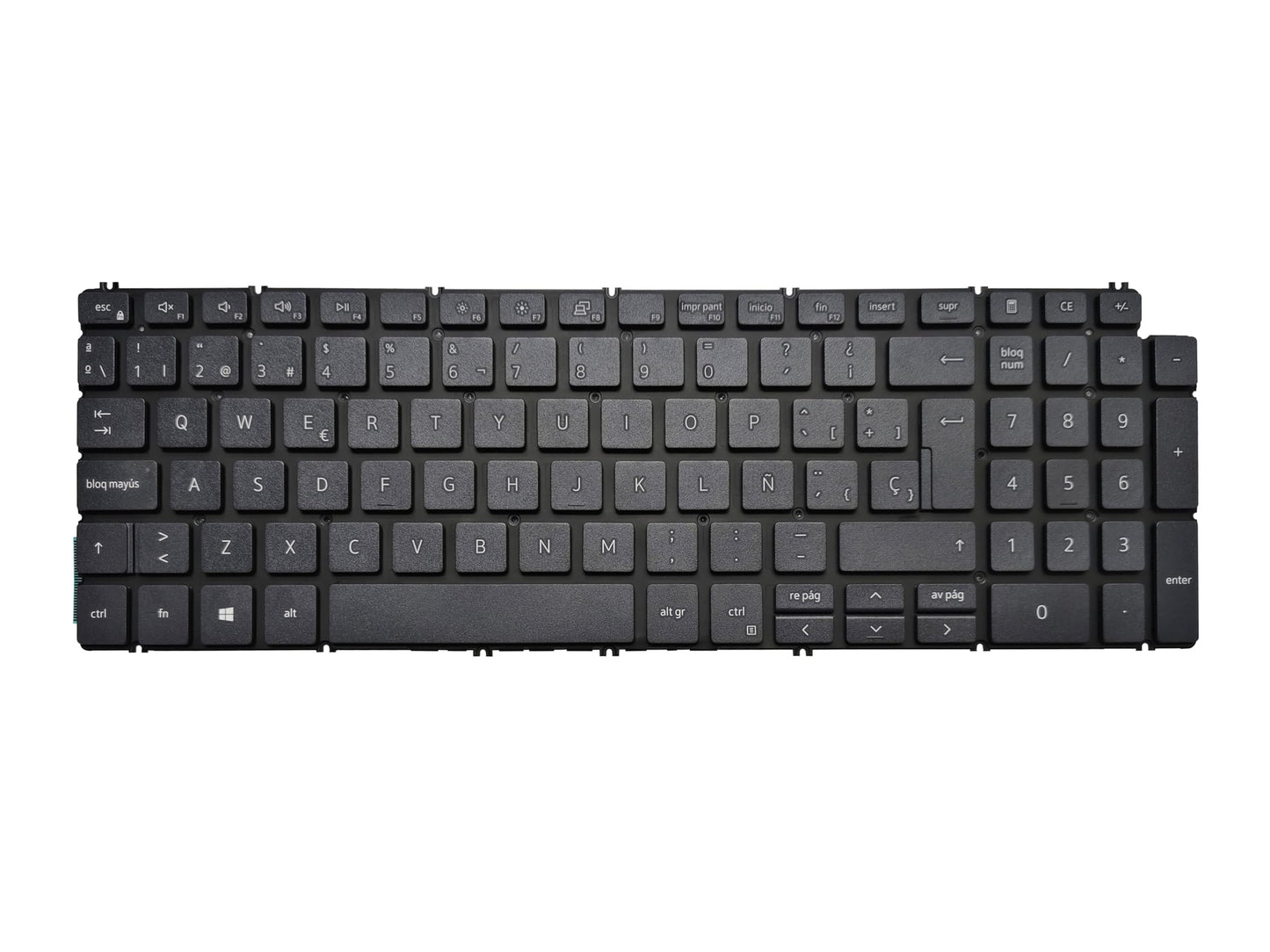 Laptop Spanish Keyboard Compatible for Dell Inspiron 5502 5509 5505 5509 5510 5590 5591 5584 Latitude 3510 e3510c 0V3D36 Black No Backlit