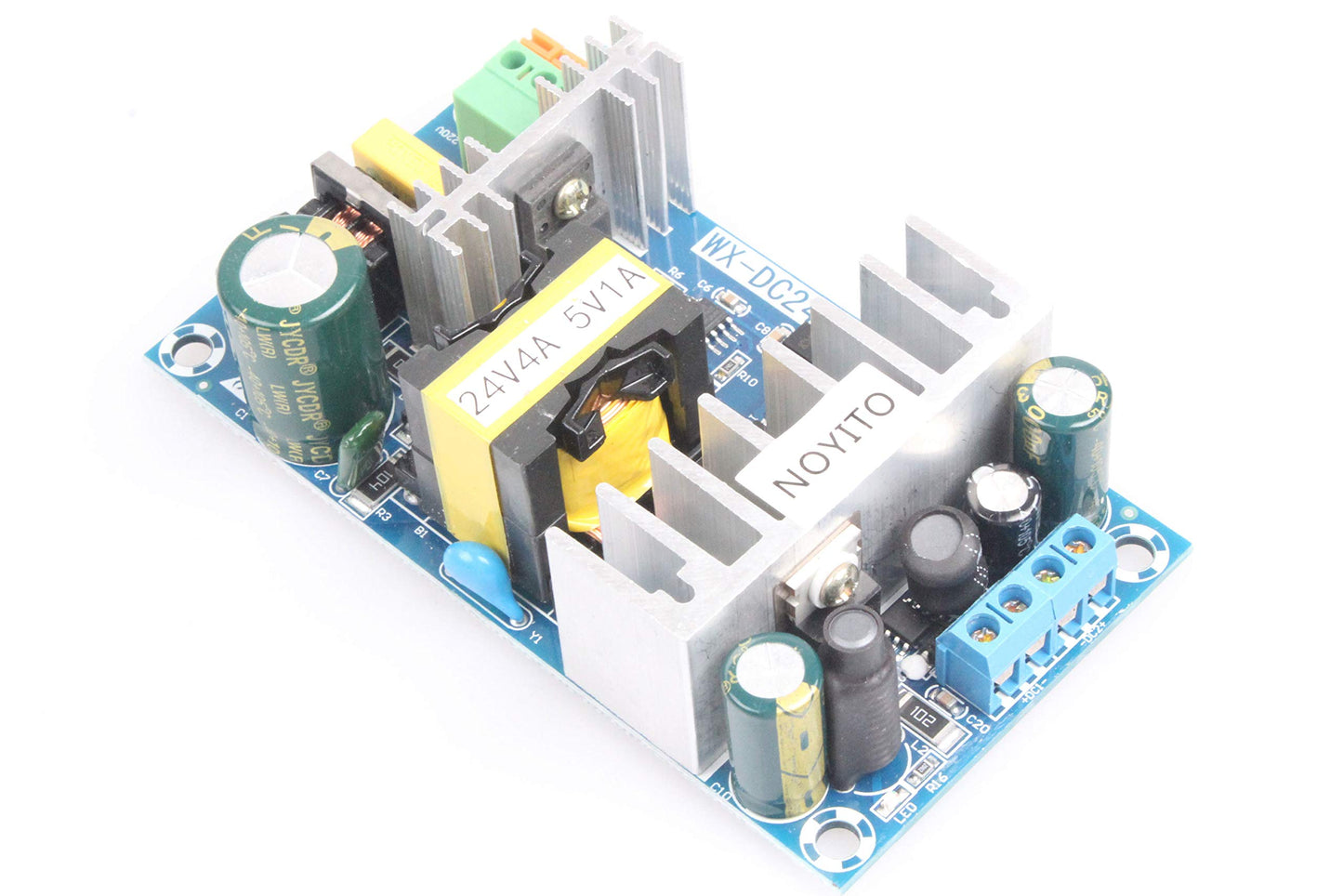 NOYITO AC to DC Isolated Power Supply Module DC 24V 4A 5V 1A Dual Output Power AC 120V (90-256V) 50-60Hz to 24V 5V 120W Industrial Power Module (Dual…