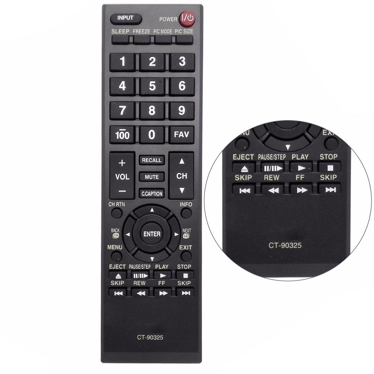 New CT-90325 CT90325 Remote Control Fit for Toshiba TV 32c110u 32c120u 32l1400u 50l1350u 50l5200u 19SL410U 22AV600UZ 24SL410UM 26C10 29L1350U 32E200U