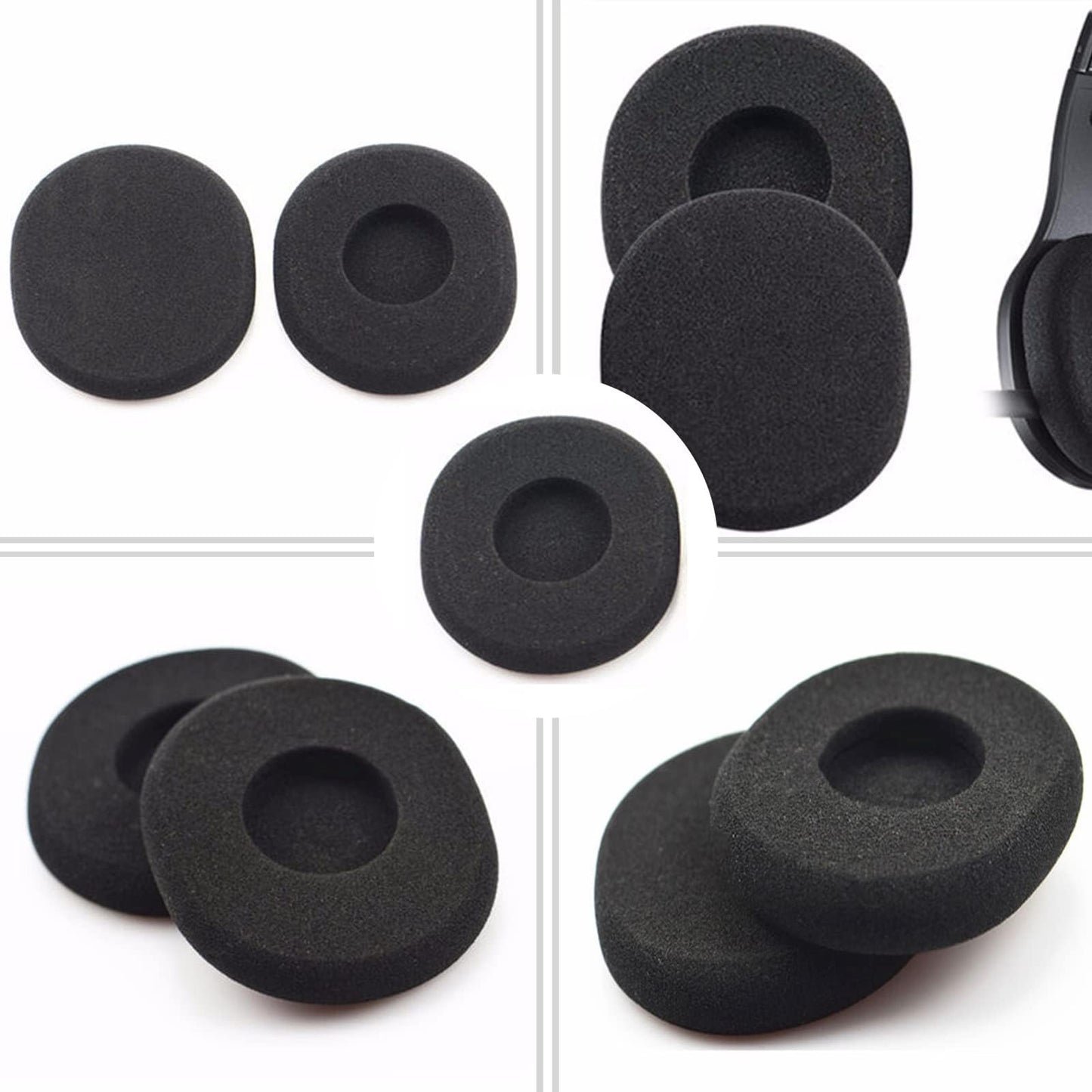 H800 Replacement Ear Pads Compatible with Logitech H800 Wireless Headset, Soft and Durable Sponge Ear Cushions, Replacement Foam Earpads