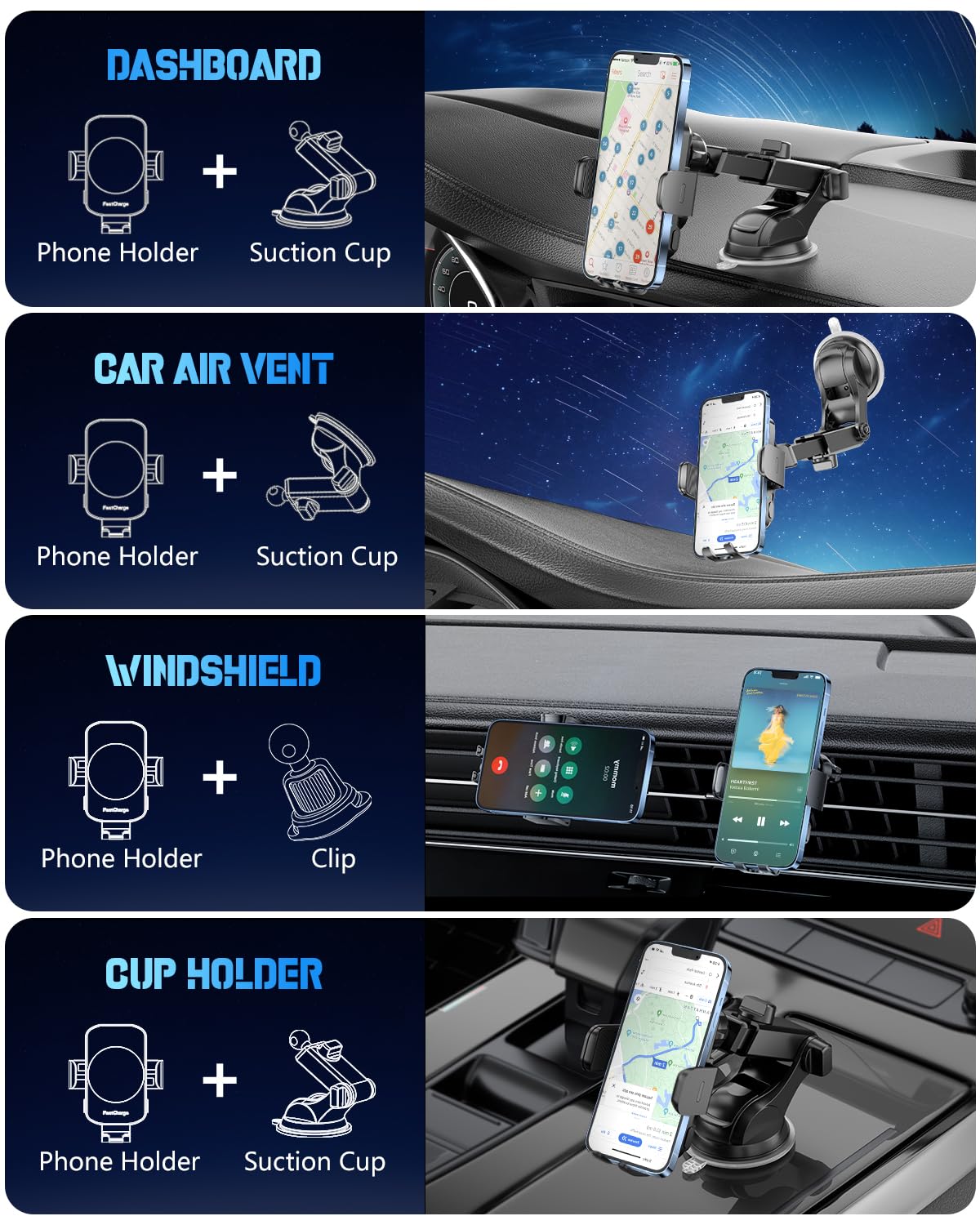 BothLin Fast Charging Phone Holder