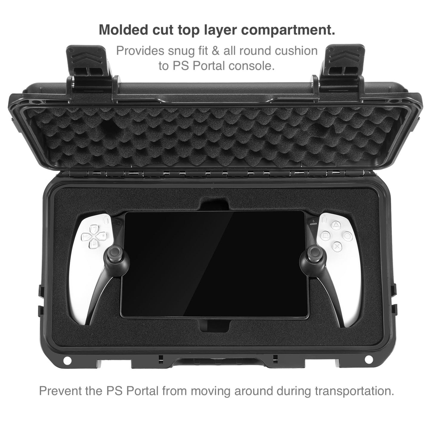 ZENACCE Hard Carrying Case Bundle for PlayStation Portal Remote Player, Accessories Kit Includes Waterproof Travel Bag, Protective Case and Screen