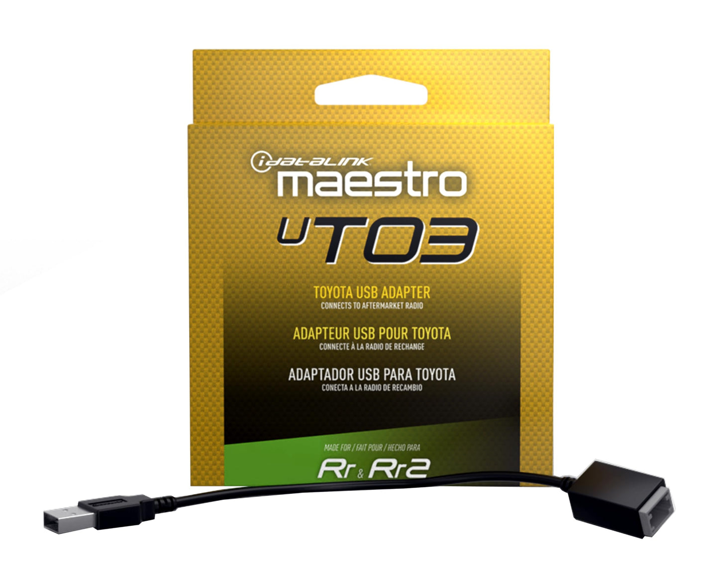 Idatalink Maestro Acc-USB-TO3 UT03 USB-Port Adapter Connects The Factory U S B Port in Select 2018-up Select Compatible Toyota Vehicles to a New car