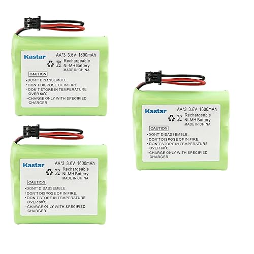 Kastar 3-Pack Battery Replacement for Casio BT-905 CP-1218 CP-1240 Bell Phone 31001 32001 32011 Sylvania ST88201 ST88207 CT901HS SJB1142 SJB1142/17