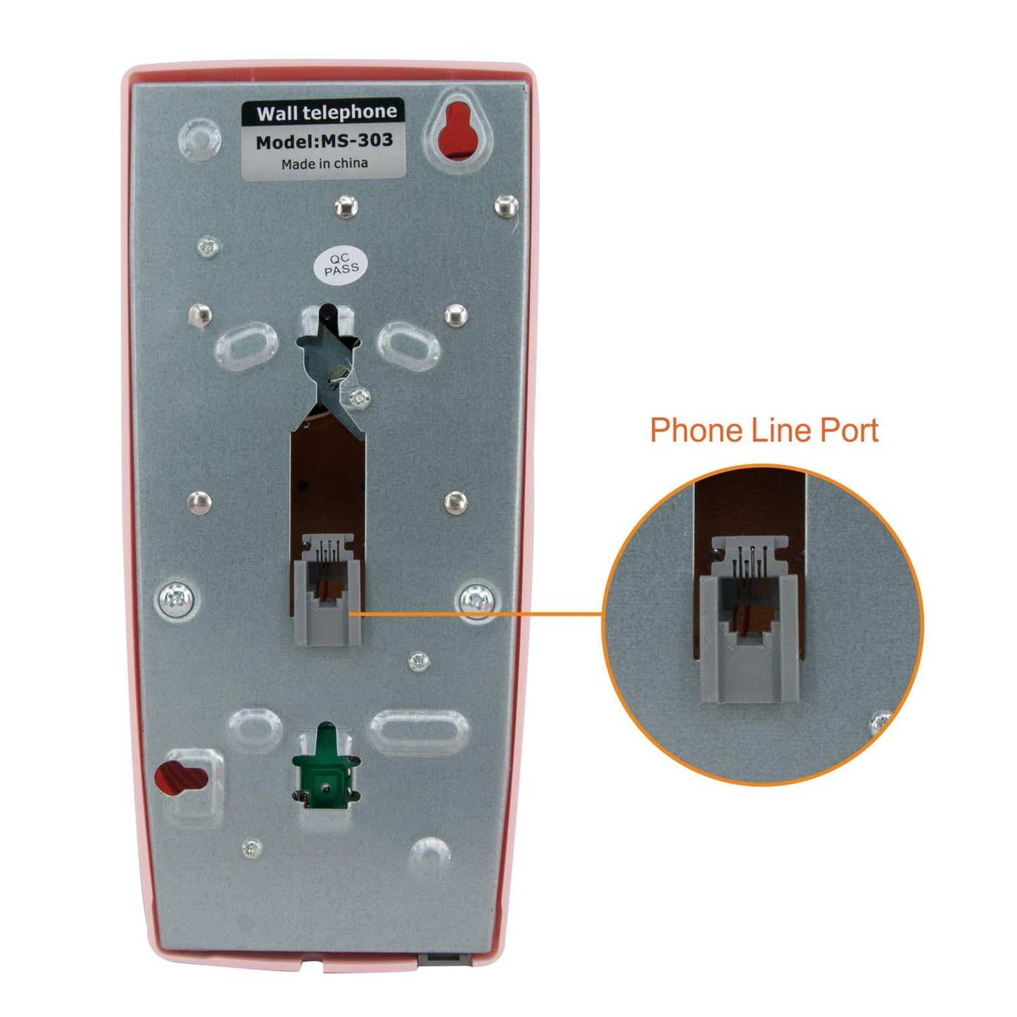 GHYTMTHOT Wall Phone, Wall Phones for landline Wall Mount, Used for Hotel School and Home.